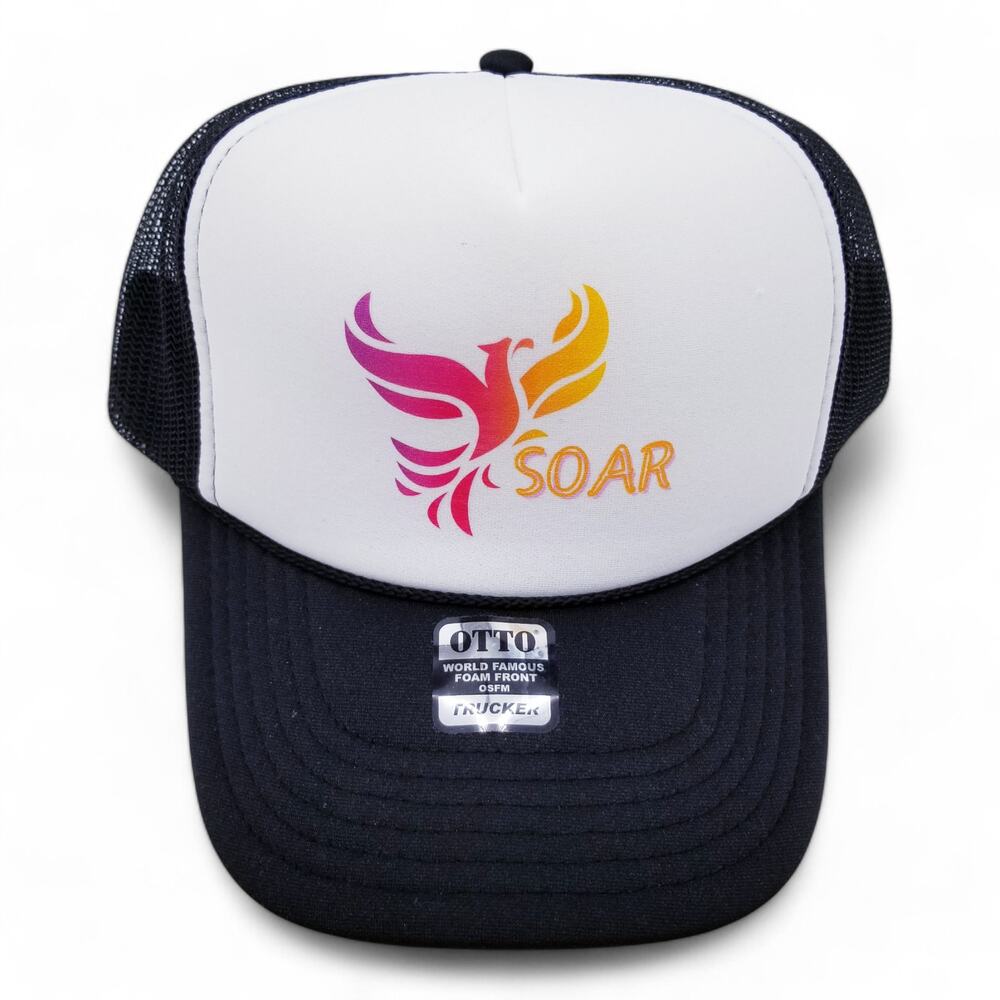 OTTO TRUCKER CAP "Soar" Phoenix Snap Back Mesh Surround Rise From Ashes - Picture 2 of 8